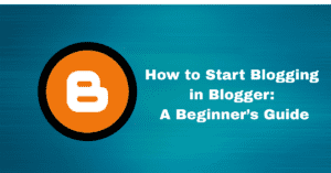 start a blog on blogger